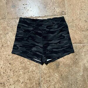 Black Camo Athletic Shorts